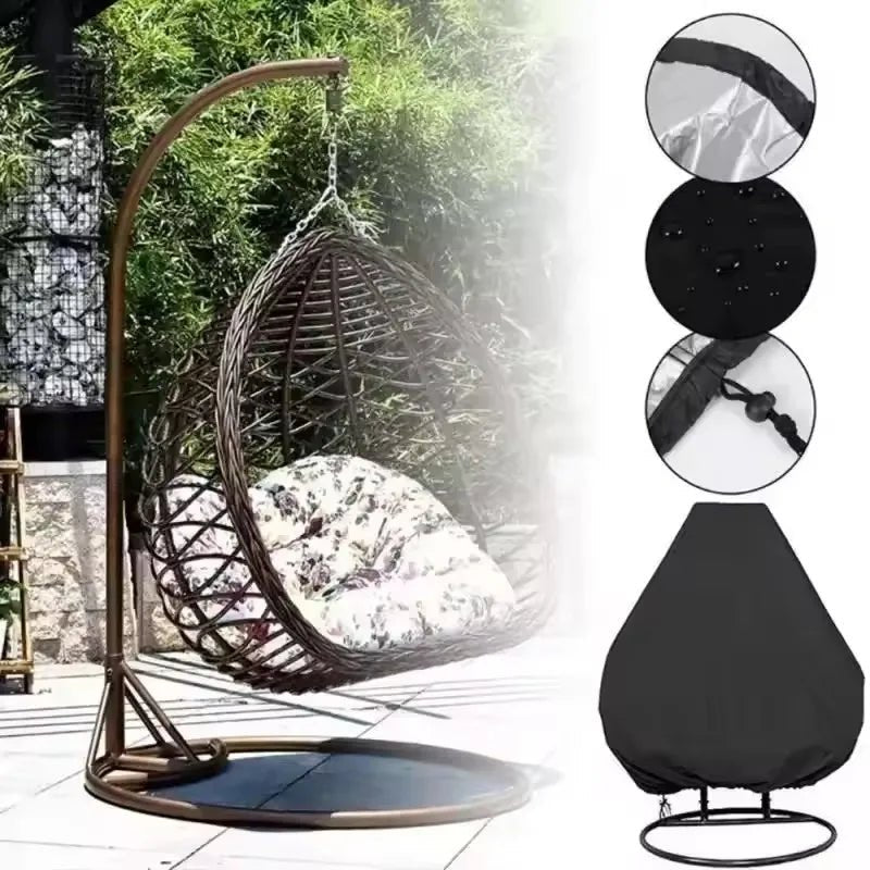 All-Weather Hanging Chair Cover — Fully Waterproof, Heavy-Duty Protective Shell