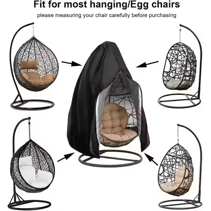 All-Weather Hanging Chair Cover — Fully Waterproof, Heavy-Duty Protective Shell