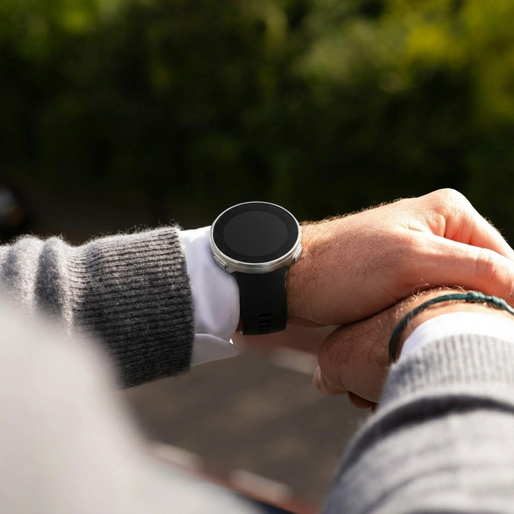Black Silicone Watch Strap for Polar Vantage V
