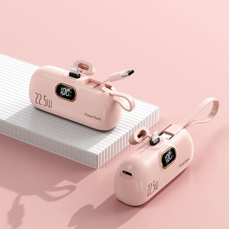 Batería portátil PulseCharge Mini de 22.5W y carga rápida — diseño compacto y ligero