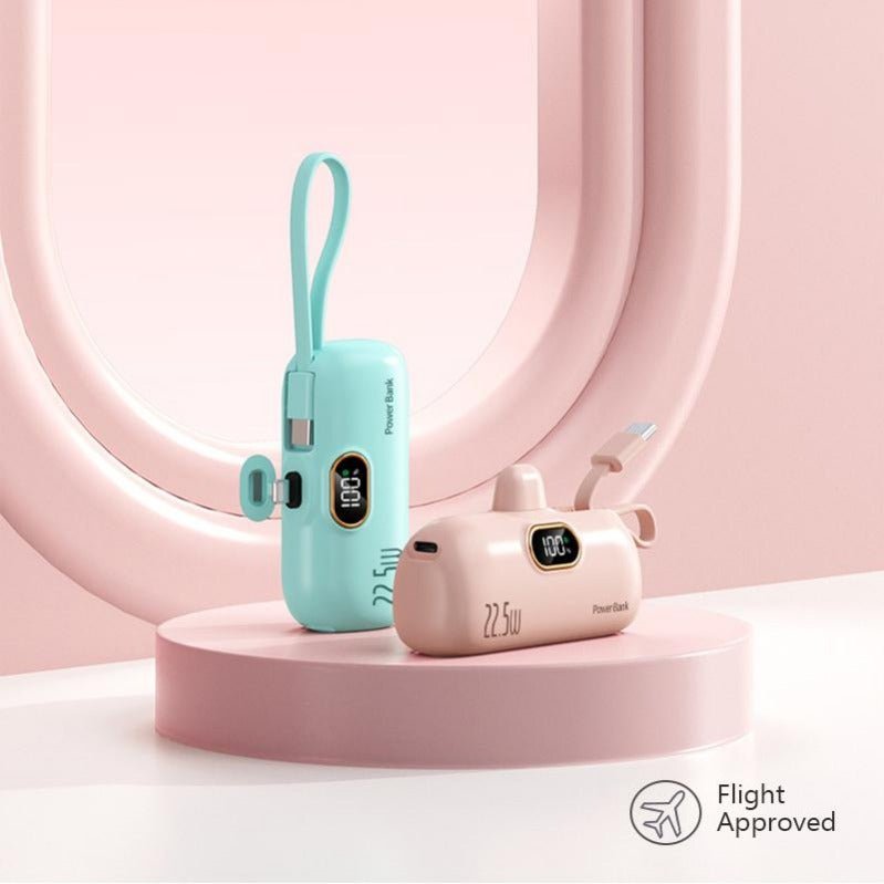 Batería portátil PulseCharge Mini de 22.5W y carga rápida — diseño compacto y ligero