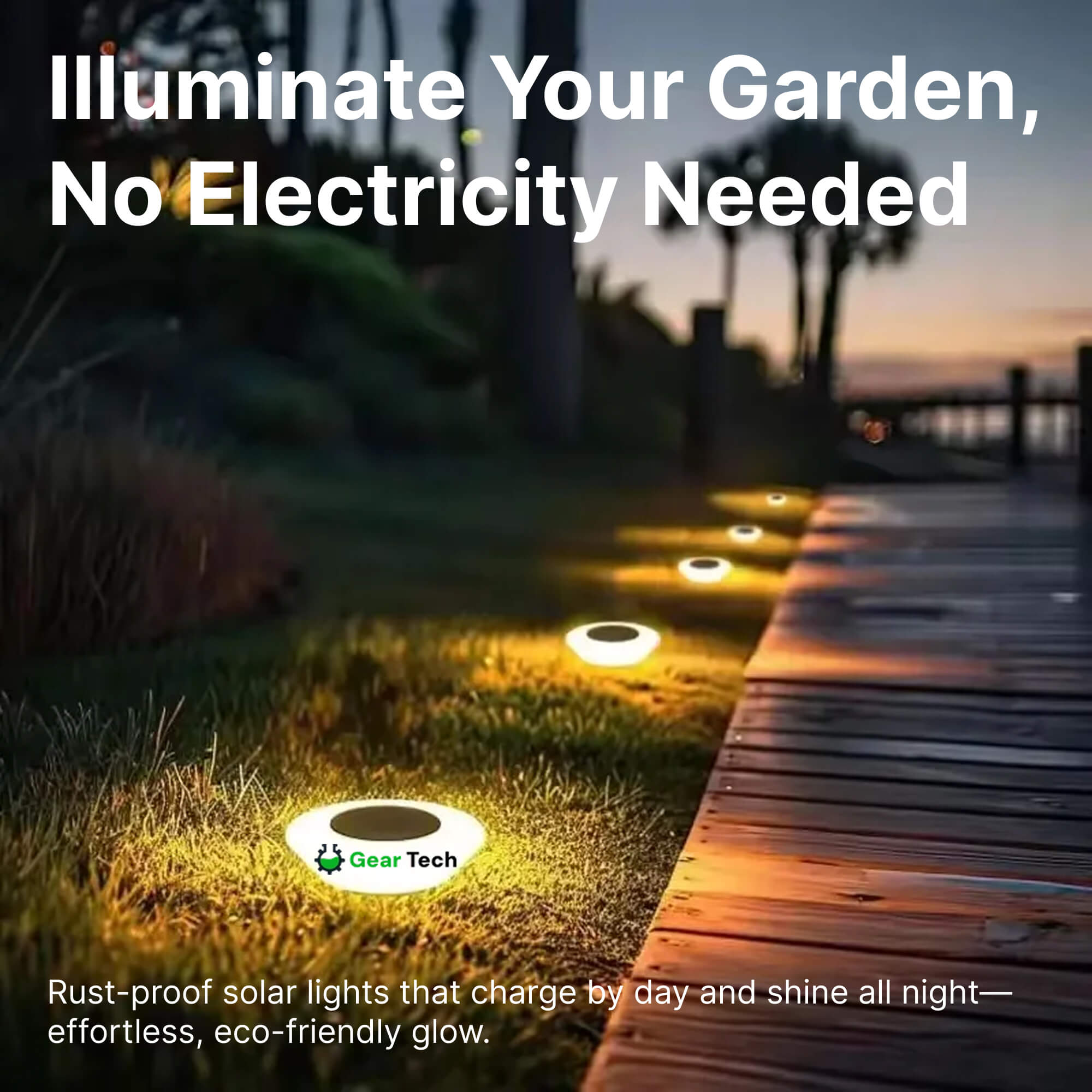 Garden Solara Solar Lights For Path And Patio, Ambient Weatherproof Outdoor Lighting