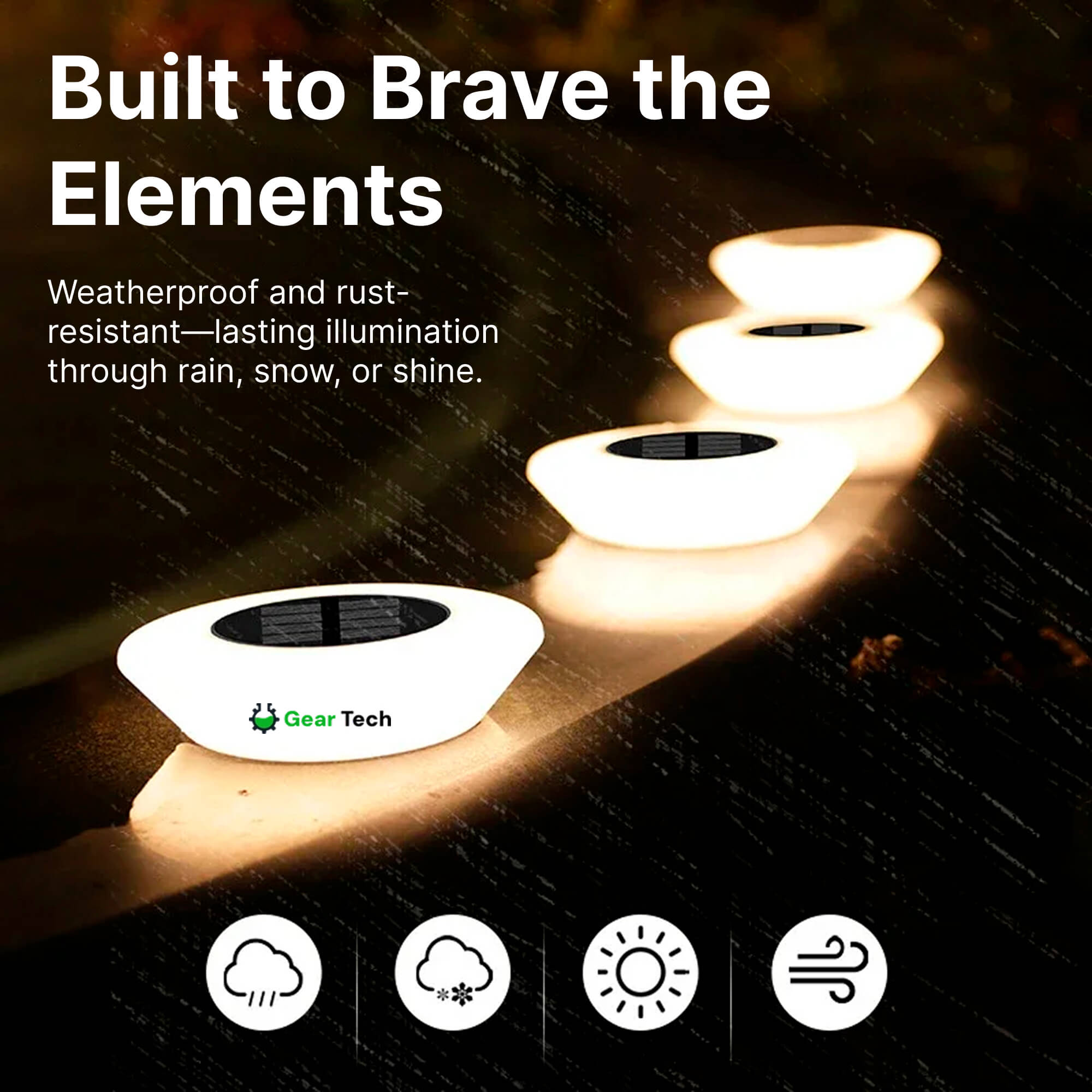 Garden Solara Solar Lights For Path And Patio, Ambient Weatherproof Outdoor Lighting