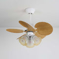 Aurelia Vintage Ceiling Fan With Wood And LED Lighting