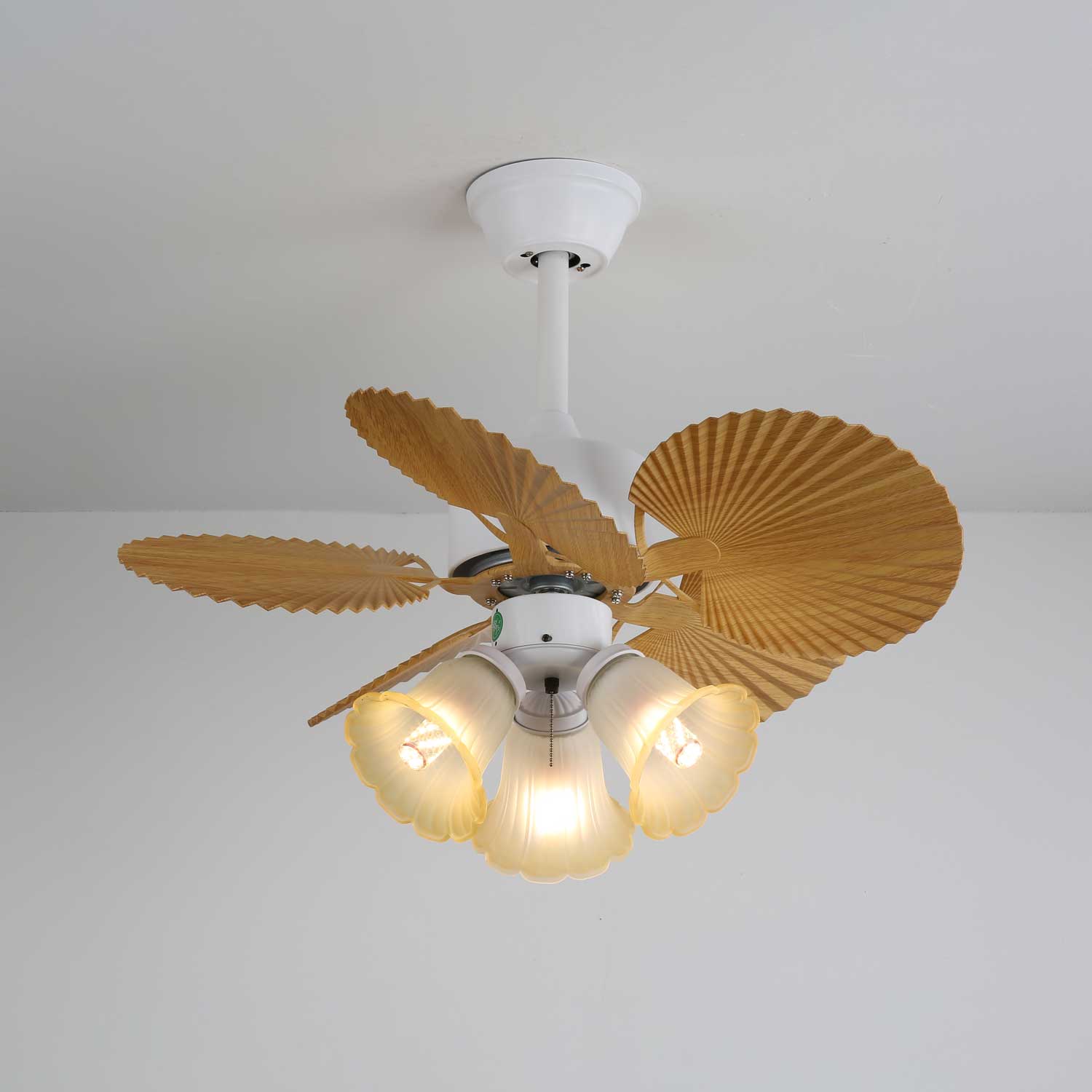 Aurelia Vintage Ceiling Fan With Wood And LED Lighting