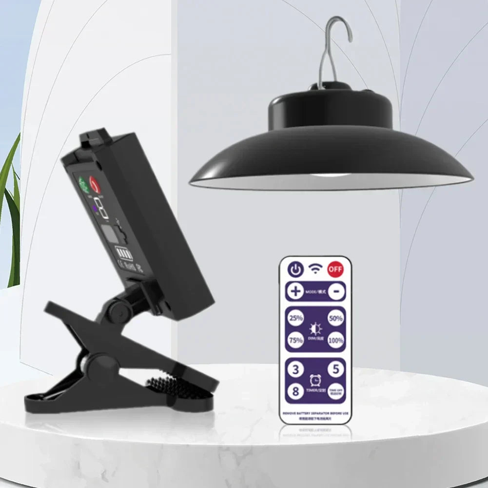 Luci da Ombrellone Solare per Esterni — Luminosità e Timer Regolabili da Telecomando