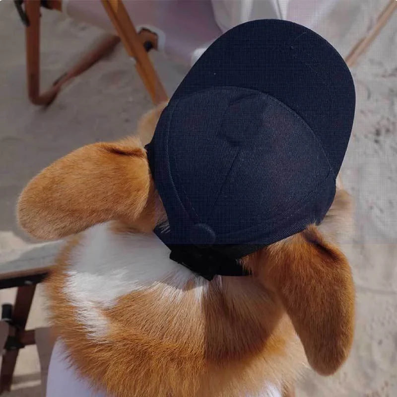 Nastavitelný sluneční klobouk pro psy PawShade – přizpůsobitelné uchycení, otvory na uši