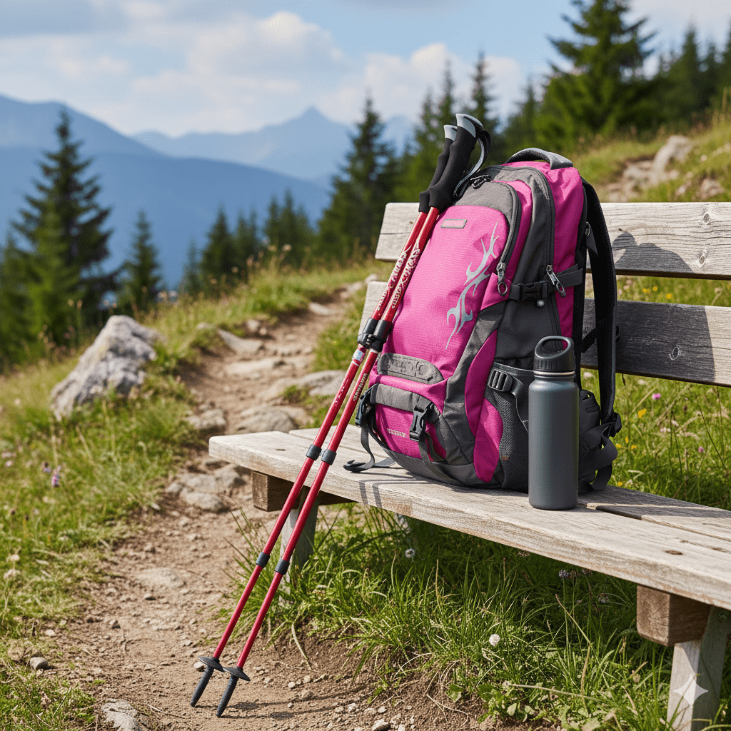 PeakPath teleskopiske trekkingstave — højdejusterbart design, lette ergonomiske håndtag