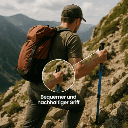 PeakPath teleskopiske trekkingstave — højdejusterbart design, lette ergonomiske håndtag