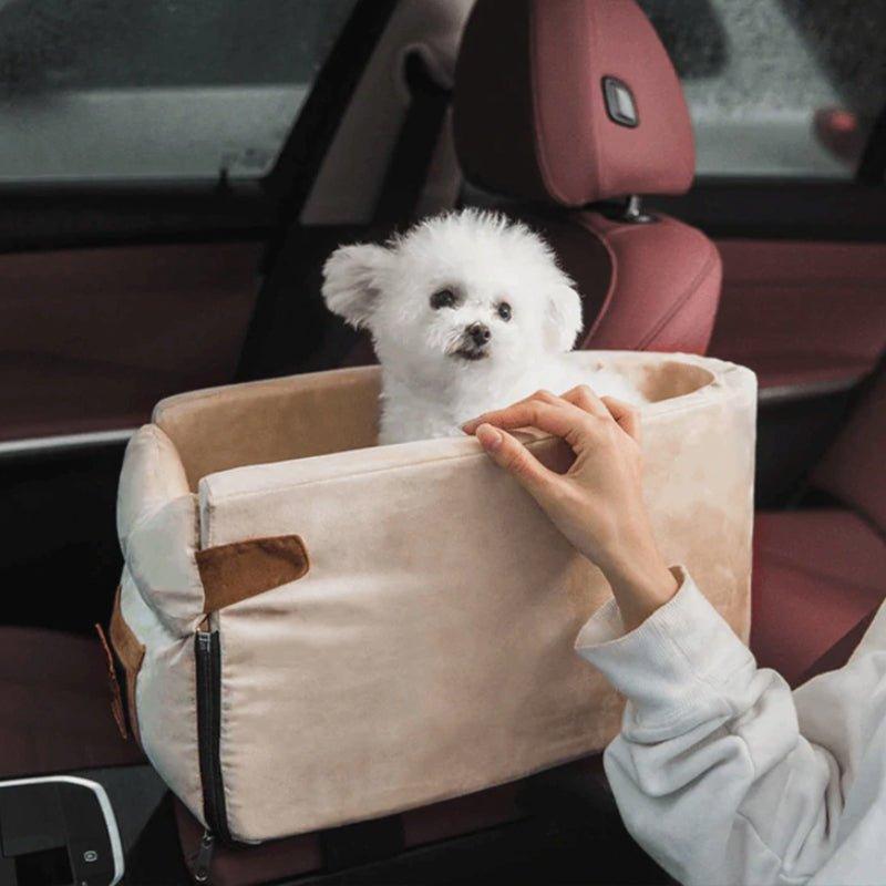 Trasportino da viaggio PetVoyage — Interno imbottito, pettorina di sicurezza, punti di fissaggio sicuri