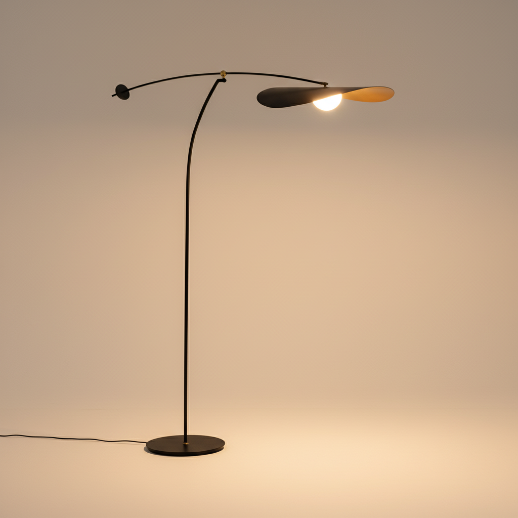 AsterArc Modern Floor Lamp With Arc Feature For Living Areas Sleek Modern Look For Living Spaces
