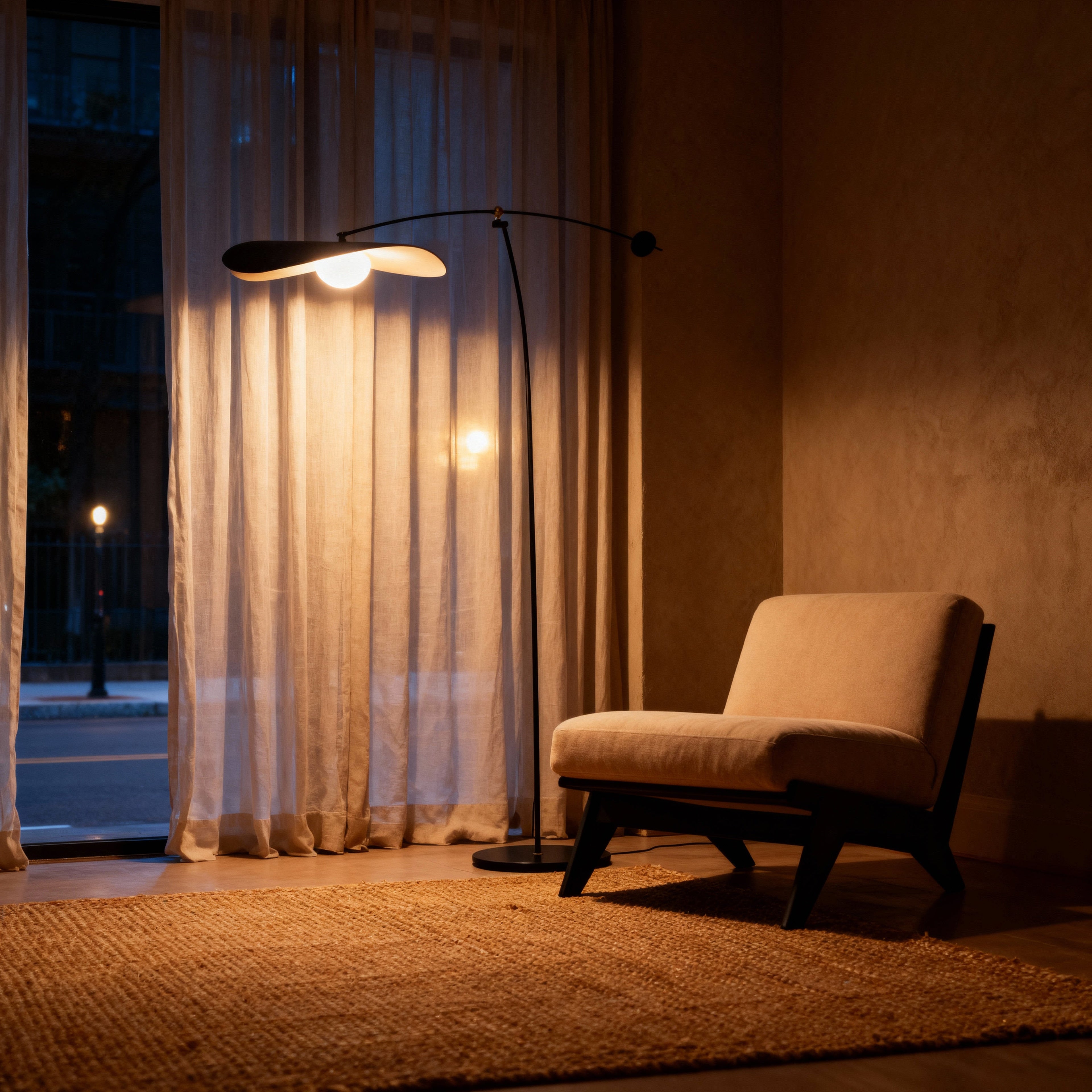 AsterArc Modern Floor Lamp With Arc Feature For Living Areas Sleek Modern Look For Living Spaces