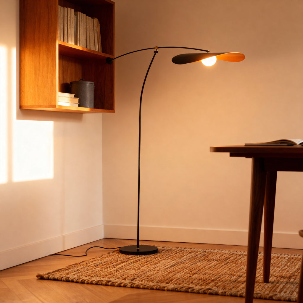 AsterArc Modern Floor Lamp With Arc Feature For Living Areas Sleek Modern Look For Living Spaces