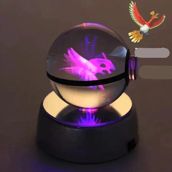 Veilleuse compacte Poki Bol - Lueur chaleureuse d’un cristal mystique