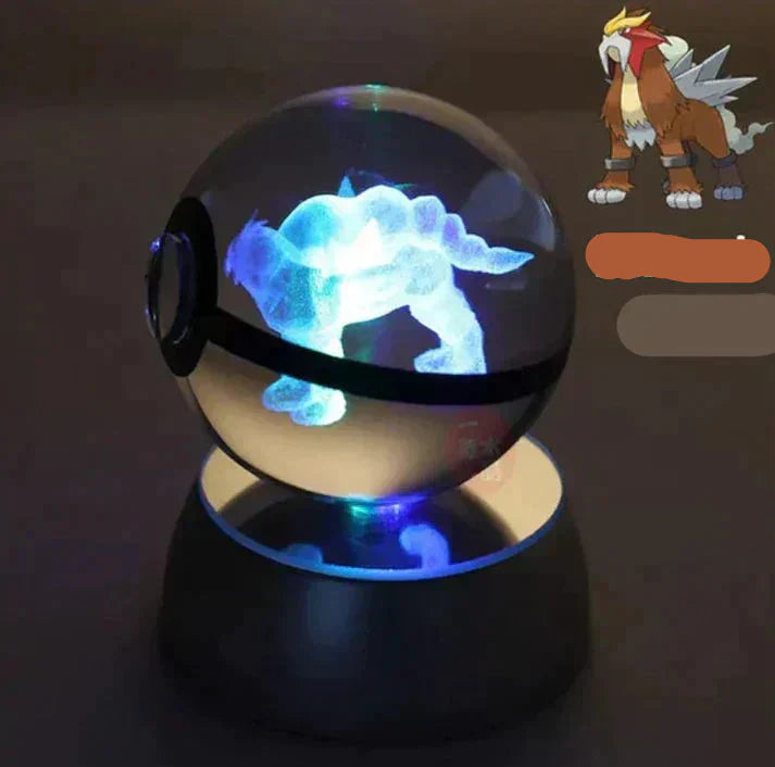 Veilleuse compacte Poki Bol - Lueur chaleureuse d’un cristal mystique
