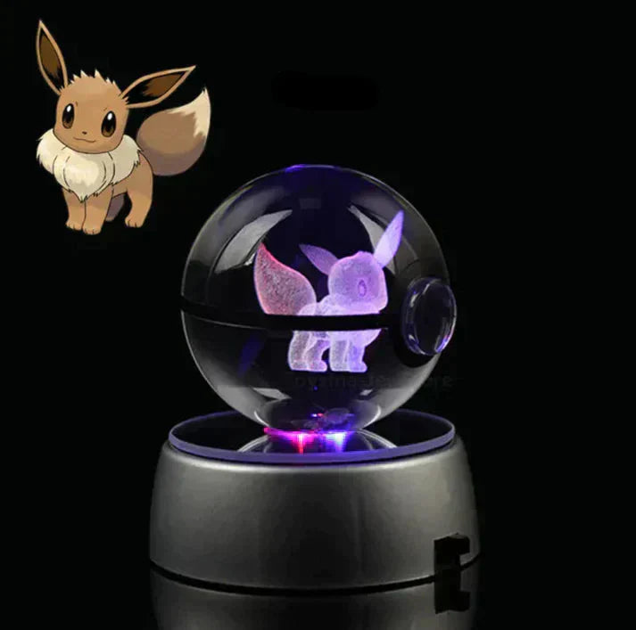 Veilleuse compacte Poki Bol - Lueur chaleureuse d’un cristal mystique