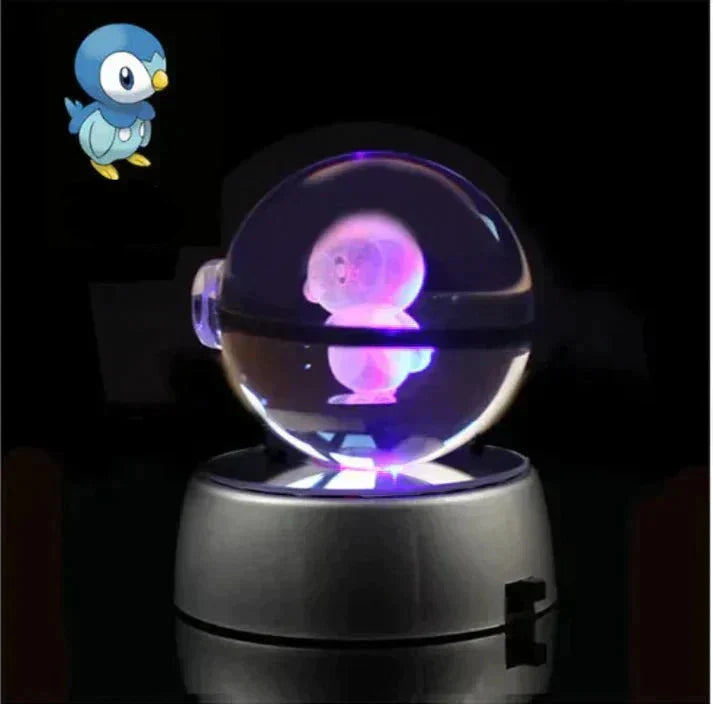 Veilleuse compacte Poki Bol - Lueur chaleureuse d’un cristal mystique