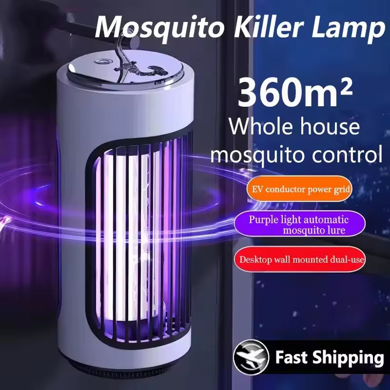 UV lapač hmyzu 360° — 12hodinová výdrž baterie, přenosný design