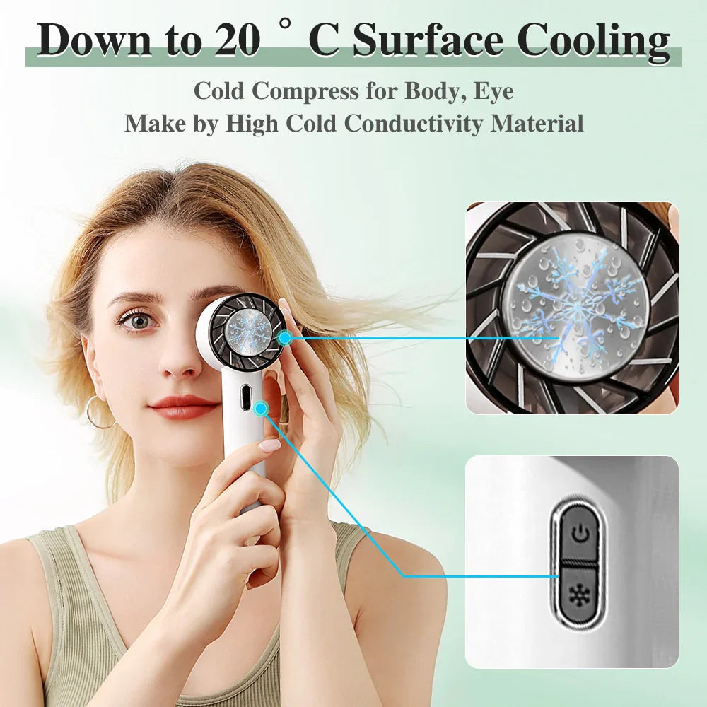 Ventilatore climatizzatore portatile compatto — Refrigeratore a semiconduttore tascabile