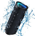 Boxă stereo Bluetooth de 24 W — impermeabilă IPX7, design compact, de dimensiunea palmei