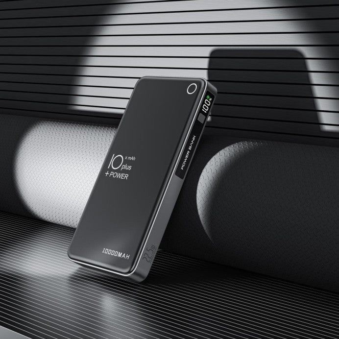 10000 mAh Portable Power Bank — Dual USB Ports, Fast Charging Support, Clear LCD Display