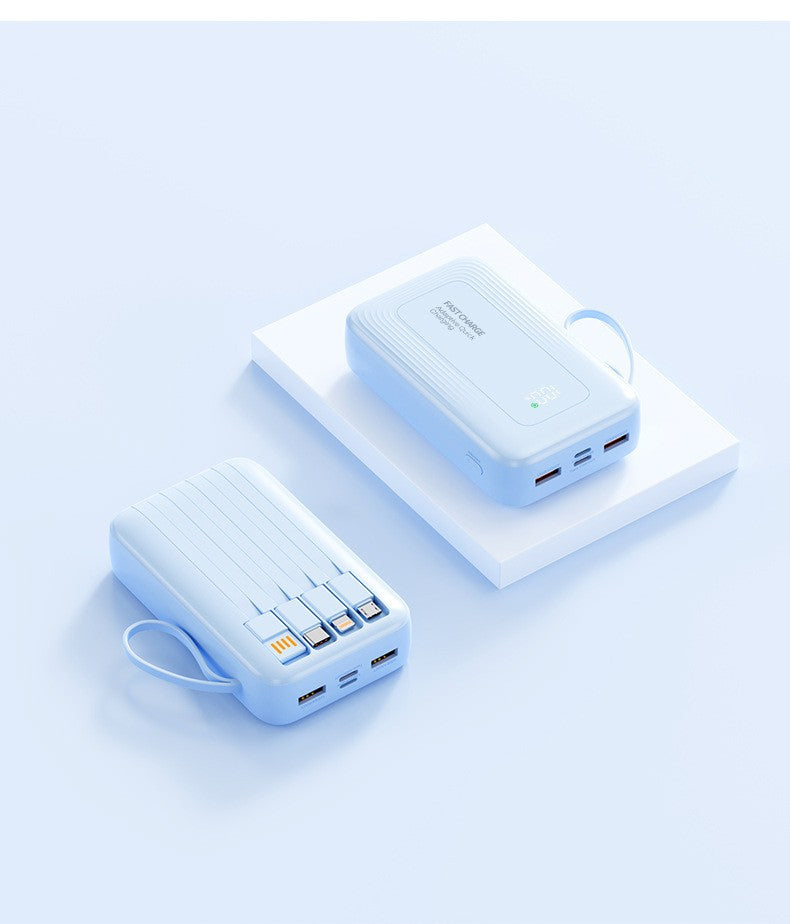 Powerbank på 10000mAh — smart opladningsinterface, LED-display med høj synlighed