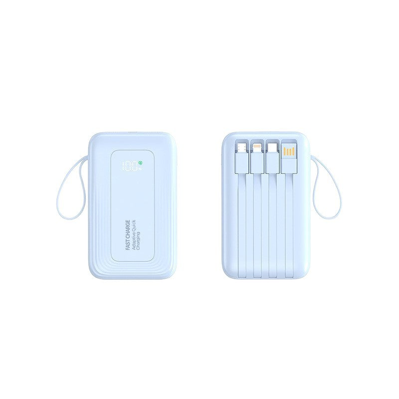 Powerbank på 10000mAh — smart opladningsinterface, LED-display med høj synlighed