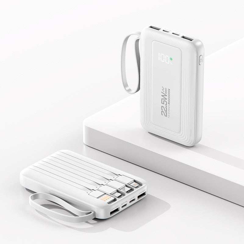 Powerbank på 10000mAh — smart opladningsinterface, LED-display med høj synlighed