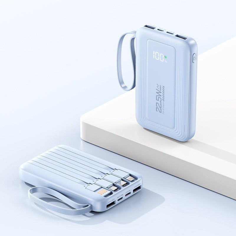 Powerbank på 10000mAh — smart opladningsinterface, LED-display med høj synlighed