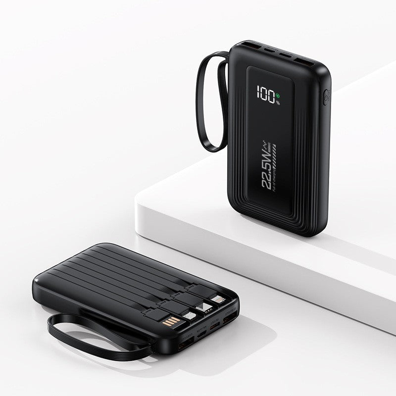 Powerbank på 10000mAh — smart opladningsinterface, LED-display med høj synlighed