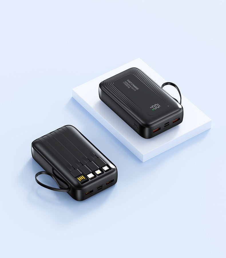 Powerbank på 10000mAh — smart opladningsinterface, LED-display med høj synlighed