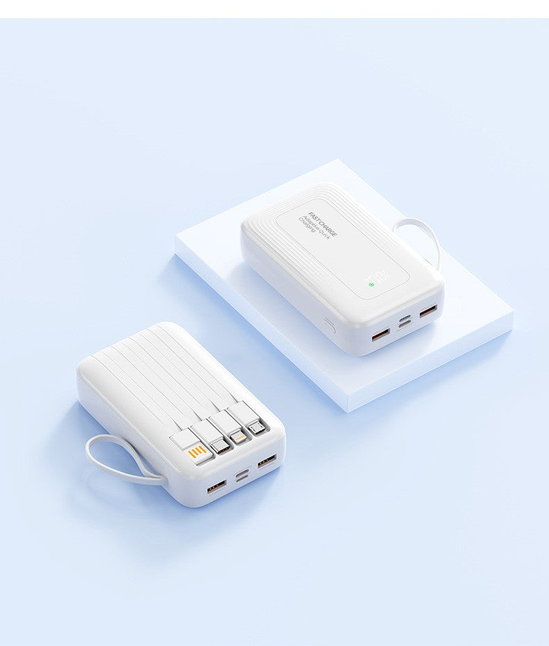 Powerbank på 10000mAh — smart opladningsinterface, LED-display med høj synlighed