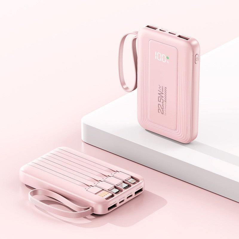 Powerbank på 10000mAh — smart opladningsinterface, LED-display med høj synlighed