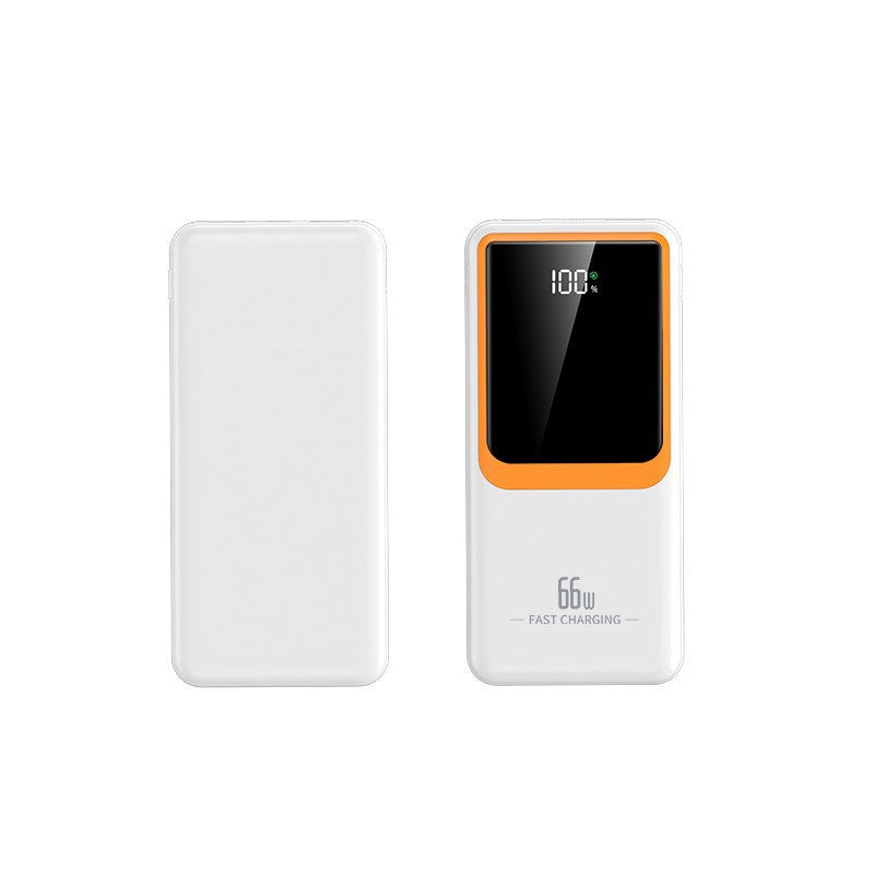 66 W bærbar powerbank — klar LCD-skjerm, rask hurtiglading, kompatibel med iPhone, Samsung og Android