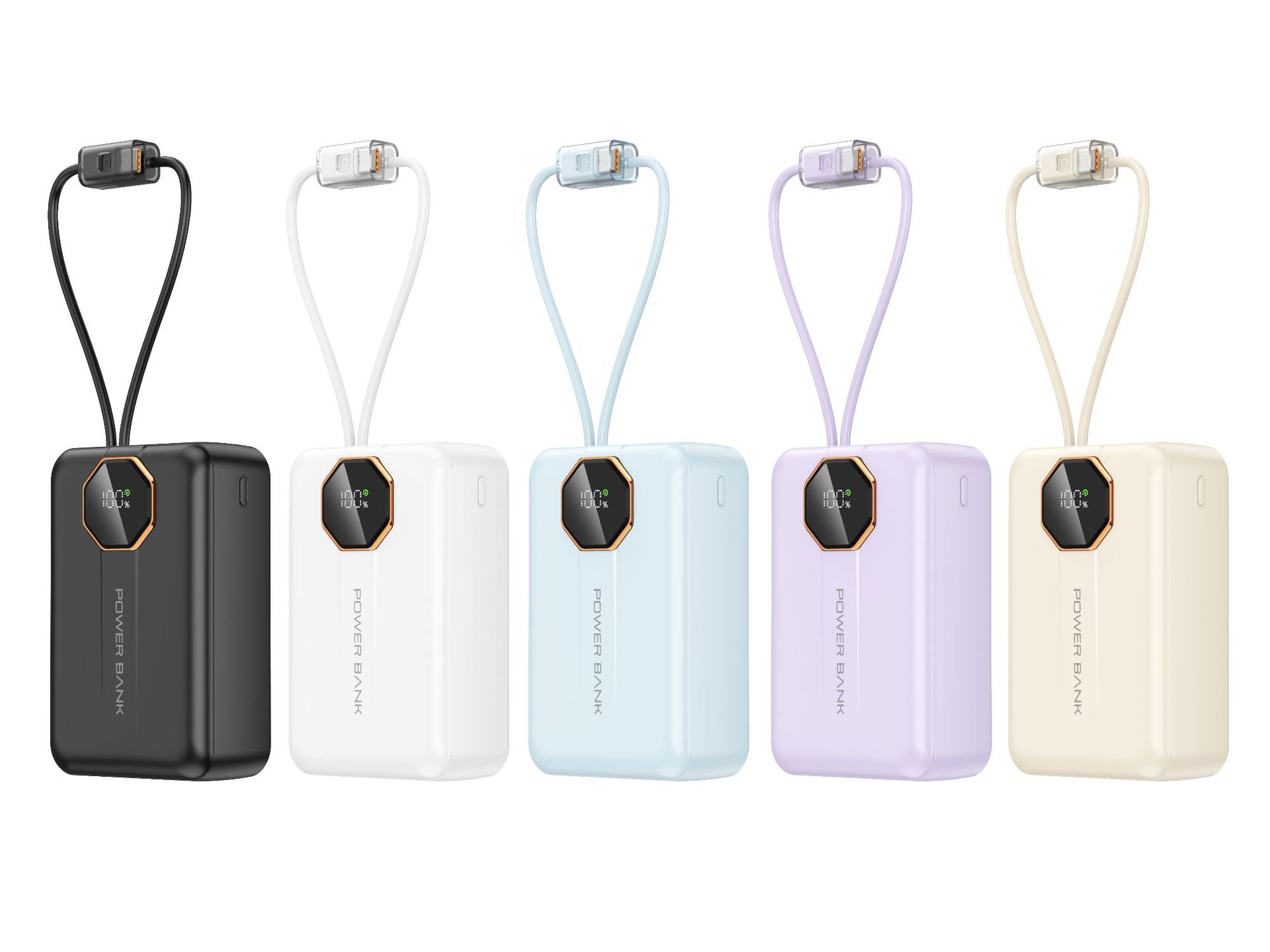Portable Charger – Compact Travel Design, Fast Charging, LED Display