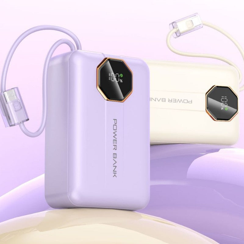 Portable Charger – Compact Travel Design, Fast Charging, LED Display