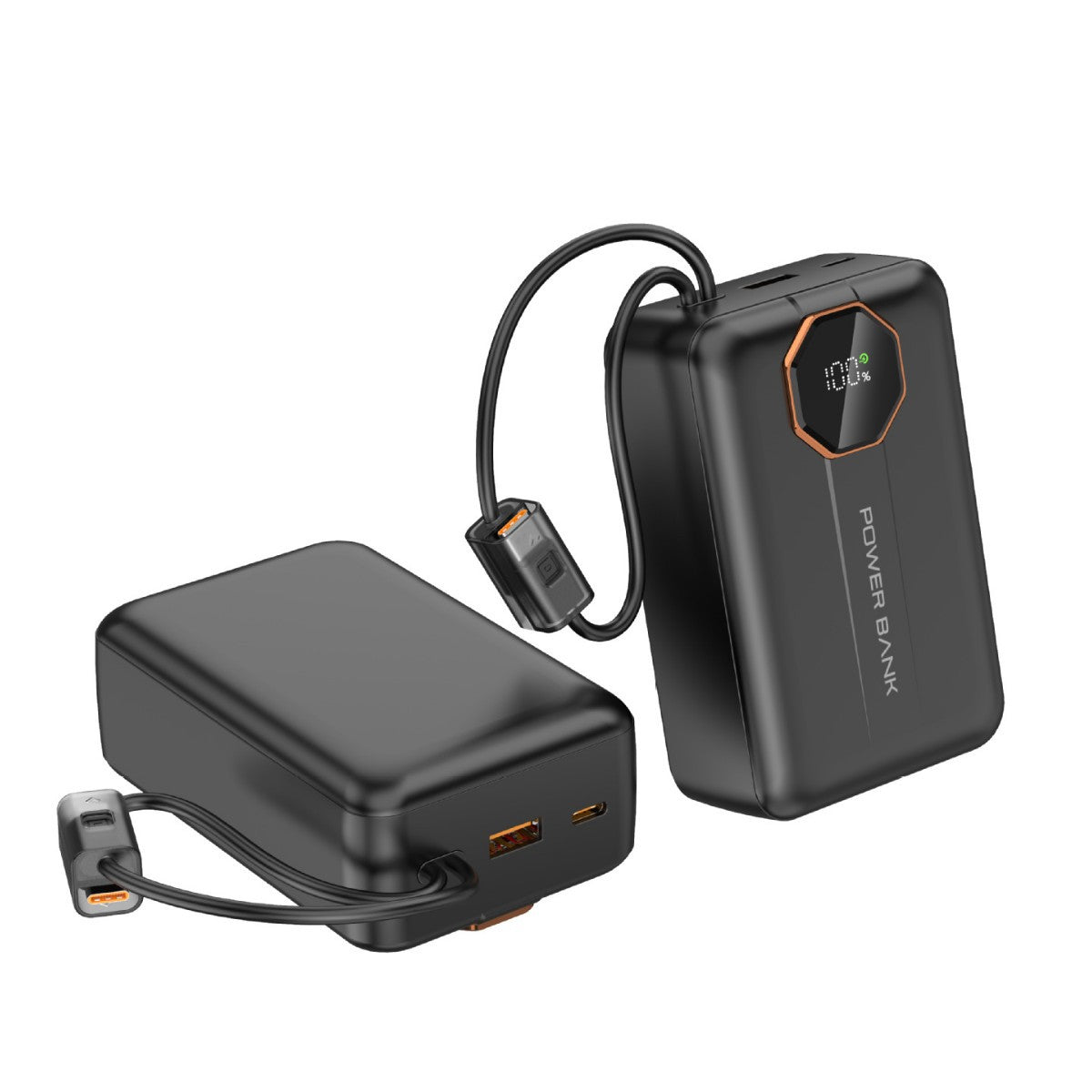 Portable Charger – Compact Travel Design, Fast Charging, LED Display