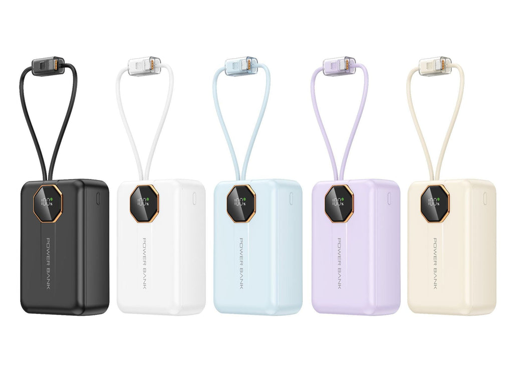 Portable Charger – Compact Travel Design, Fast Charging, LED Display