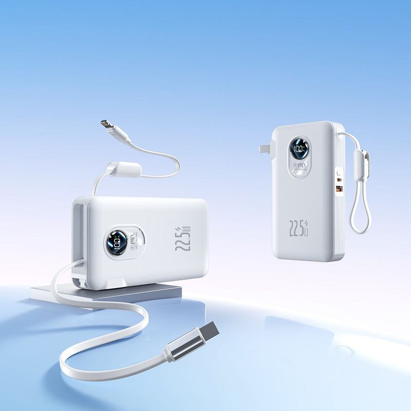 Slank rejse-powerbank — LED-display, 22,5 W hurtigopladning
