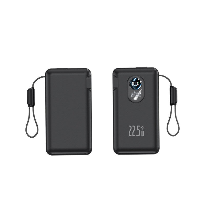 Slank rejse-powerbank — LED-display, 22,5 W hurtigopladning