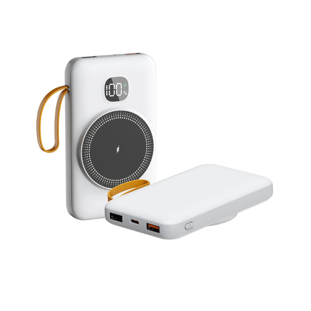 بنك طاقة - شحن حثي ومؤشر LED لأجهزة iPhone وSamsung وAndroid