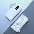 Powerbank — indbyggede kabler, intelligent strømstyring