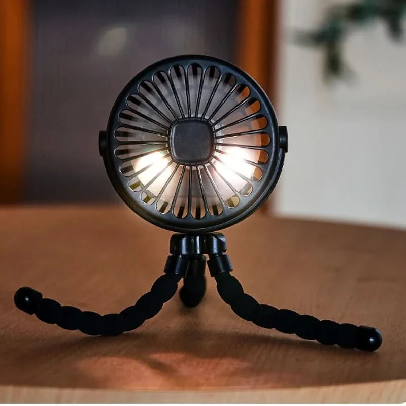 COOLCLIP hordozható csíptetős ventilátor - USB-ről tölthető, 3 fokozatú légáramlás, állítható kialakítás