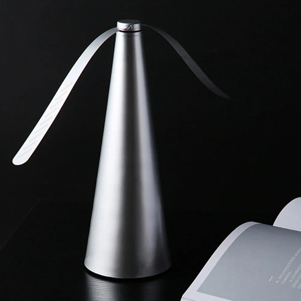 مروحة صغيرة طاردة للذباب — تعمل بالطاقة عبر USB والبطارية، بتصميم محمول باليد وتدفق هواء ثابت إلى الأسفل