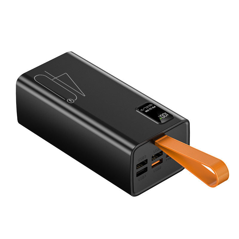 Kompakt batteripakke — kapasitet på 50 Ah, flere porter, digitalt displaypanel