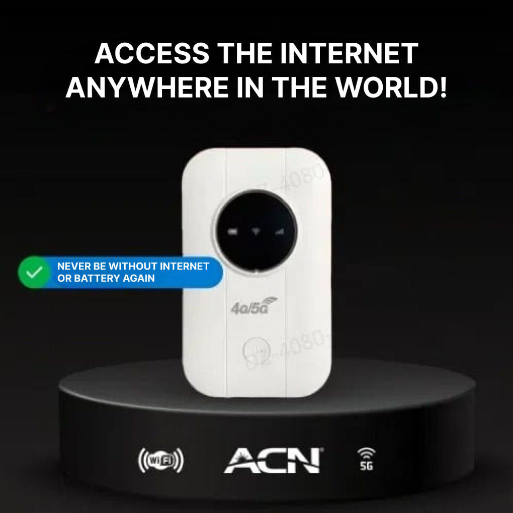 Point d’accès Wi-Fi 4G/5G — Routeur portable compact, configuration rapide