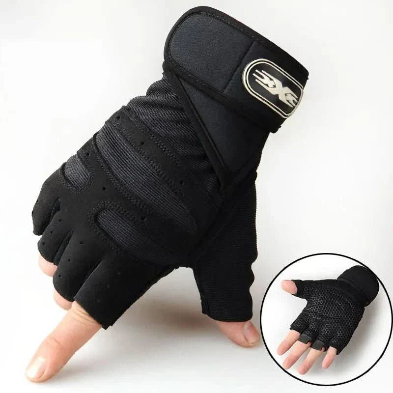 Luvas de ginásio PowerGrip — Proteção contra impactos e suporte para os pulsos
