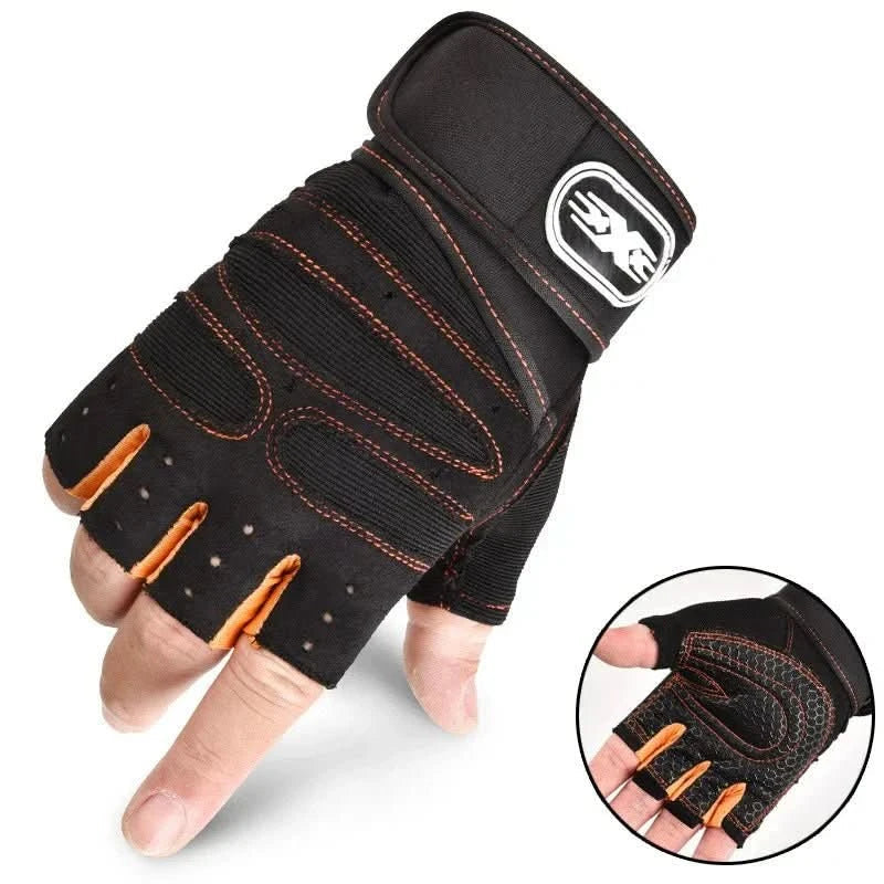 Luvas de ginásio PowerGrip — Proteção contra impactos e suporte para os pulsos