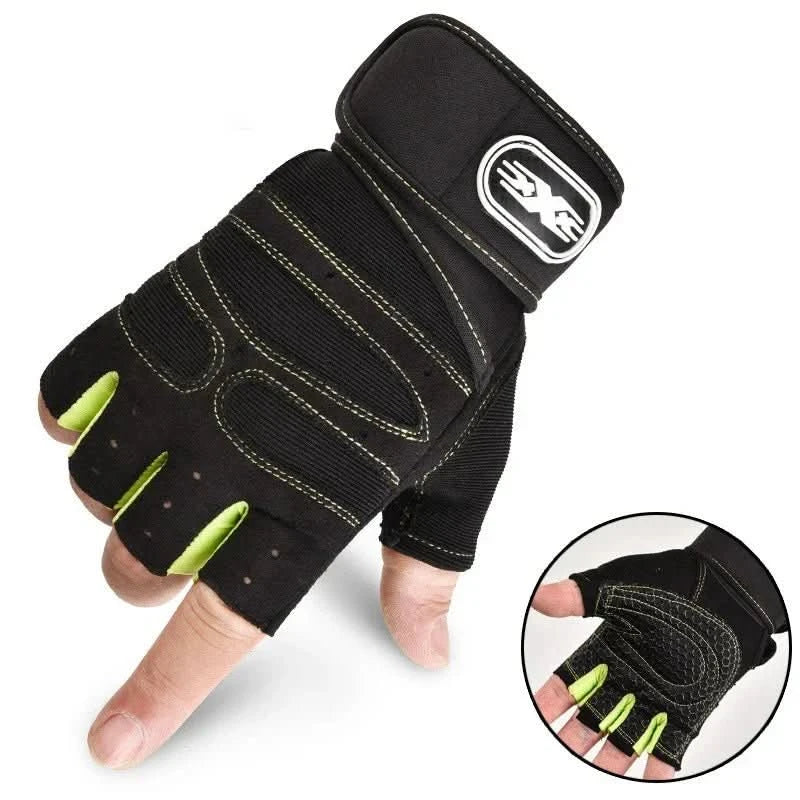 Luvas de ginásio PowerGrip — Proteção contra impactos e suporte para os pulsos
