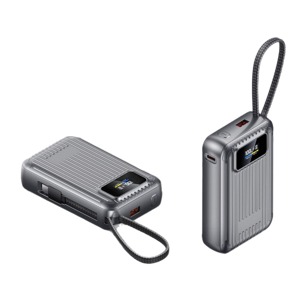 Chargeur portable compact — capacité de 10000mAh, écran LCD, charge rapide USB